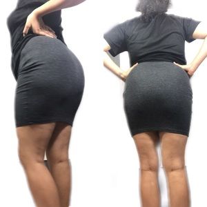 ‼️FINAL‼️ Forever 21 Gray Stretch Skirt Size Large